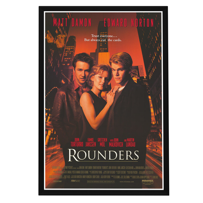 "Rounders" (1998) Framed Movie Poster