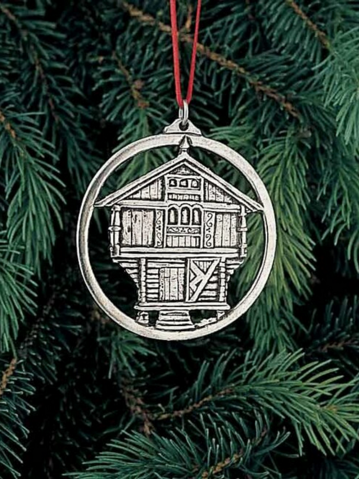 Stabbur Pewter Ornament Norway