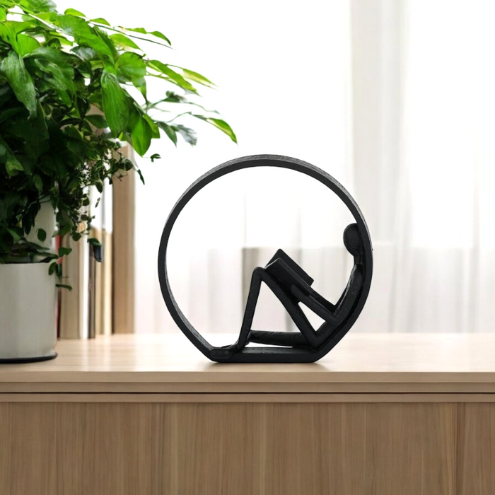 Studious Resin Sculpture Black