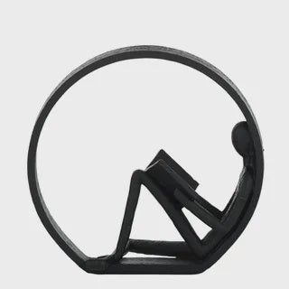Studious Resin Sculpture Black