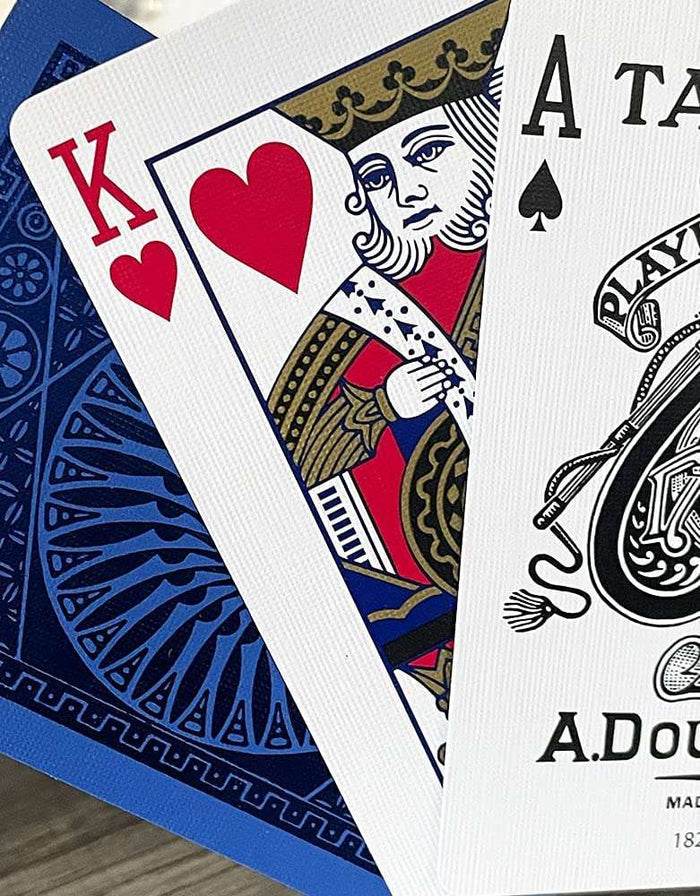 PlayingCardDecks.com-Tally-Ho MetalLuxe Blue Playing Cards