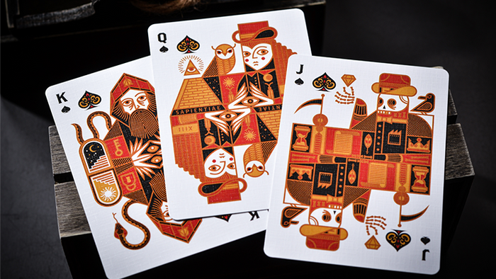 PlayingCardDecks.com-The Secret Scarlet Playing Cards TWPCC