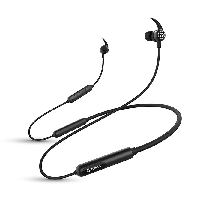 Toreto Alpha Pro  Wireless Bluetooth Neckband Headset with upto 90Hrs Playtime
