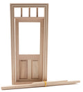 Traditional 2-Panel Door with Window (CLA76018)