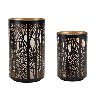 Tree Scene Metal Candle Holder 92437