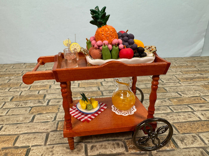 Tropical Drink & Fruit Cart Reutter Porcelain Germany