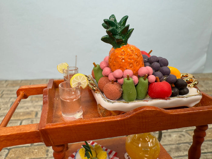 Tropical Drink & Fruit Cart Reutter Porcelain Germany