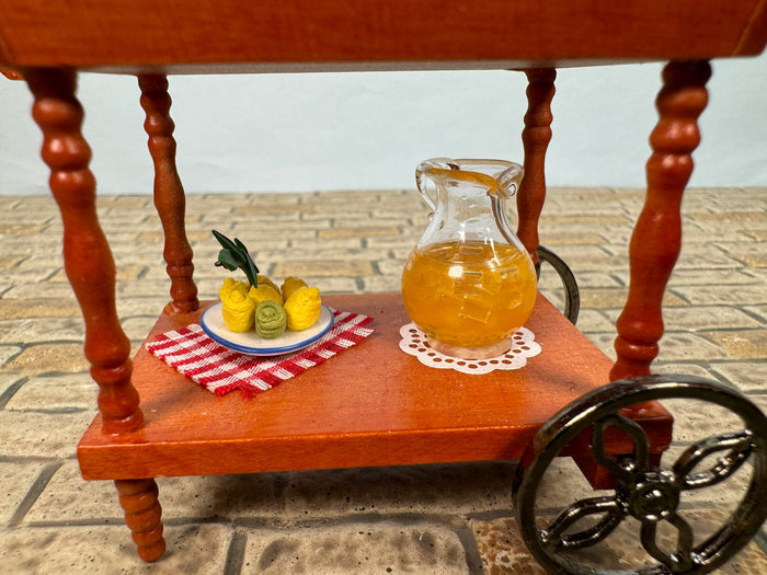 Tropical Drink & Fruit Cart Reutter Porcelain Germany