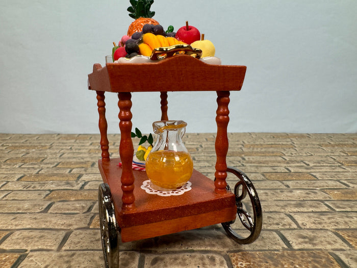 Tropical Drink & Fruit Cart Reutter Porcelain Germany