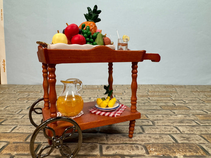 Tropical Drink & Fruit Cart Reutter Porcelain Germany