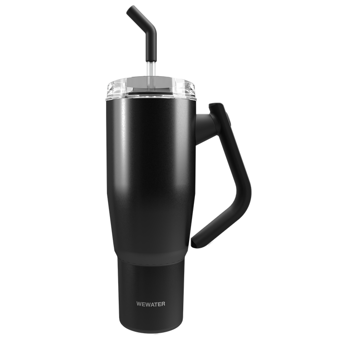 Tumbler da viaggio con cannuccia Big Chill Nero 950 ml