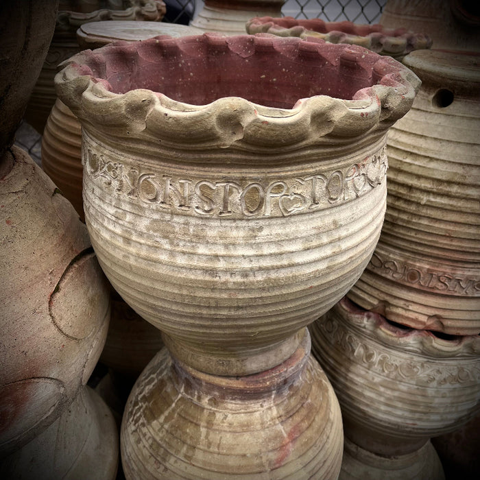 12 Wavy Rim Tunisian Jar