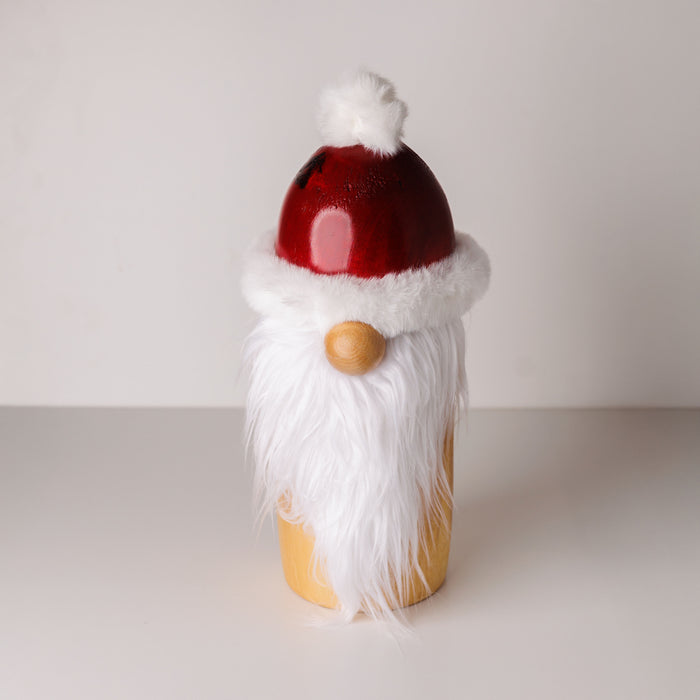 Wood Santa Gnome Big 14"