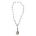 Wooden Hanging Beads 72cm White