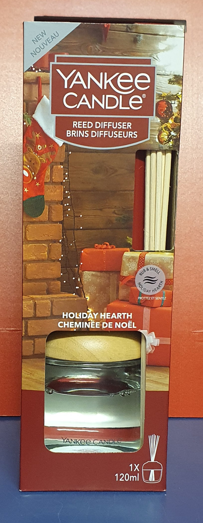 Yankee Candle Reed Diffuser Gift Set- Holiday Hearth