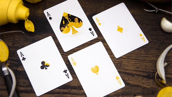 PlayingCardDecks.com-Yellow Mustard Playing Cards USPCC
